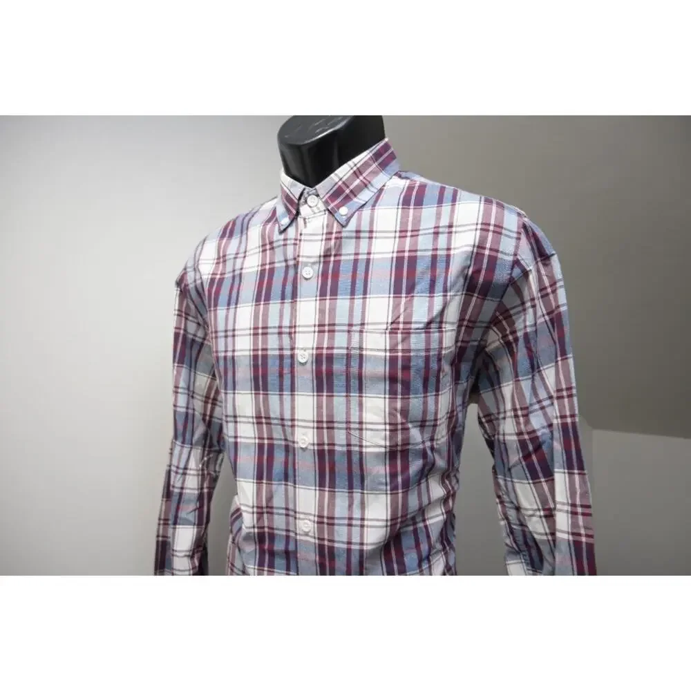 J Crew Classic Fit Dress Shirt Plaid Casual‎ Long Sleeve Mens Size Medium